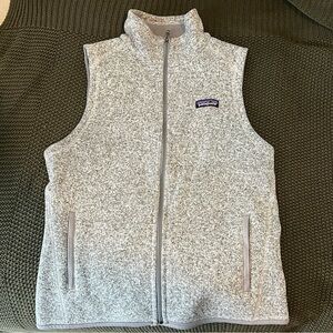 Patagonia Heather Gray Fleece Vest